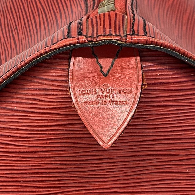 Louis Vuitton Boston Bag Epi Keepall 55 Castilian Red