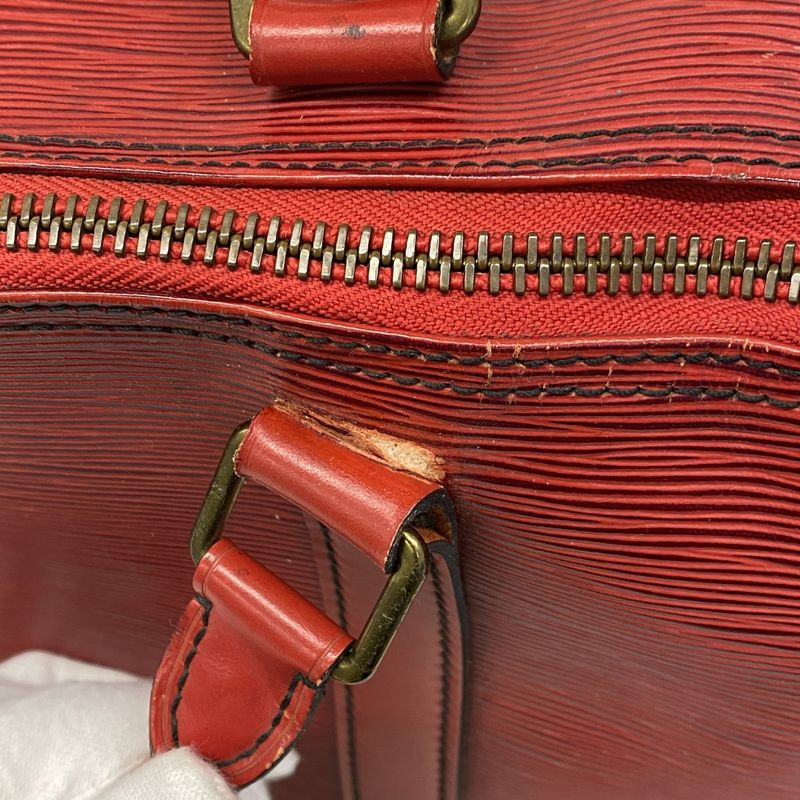 Louis Vuitton Boston Bag Epi Keepall 55 Castilian Red