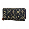 Louis Vuitton Wallet Monogram Jacquard Zippy Blue