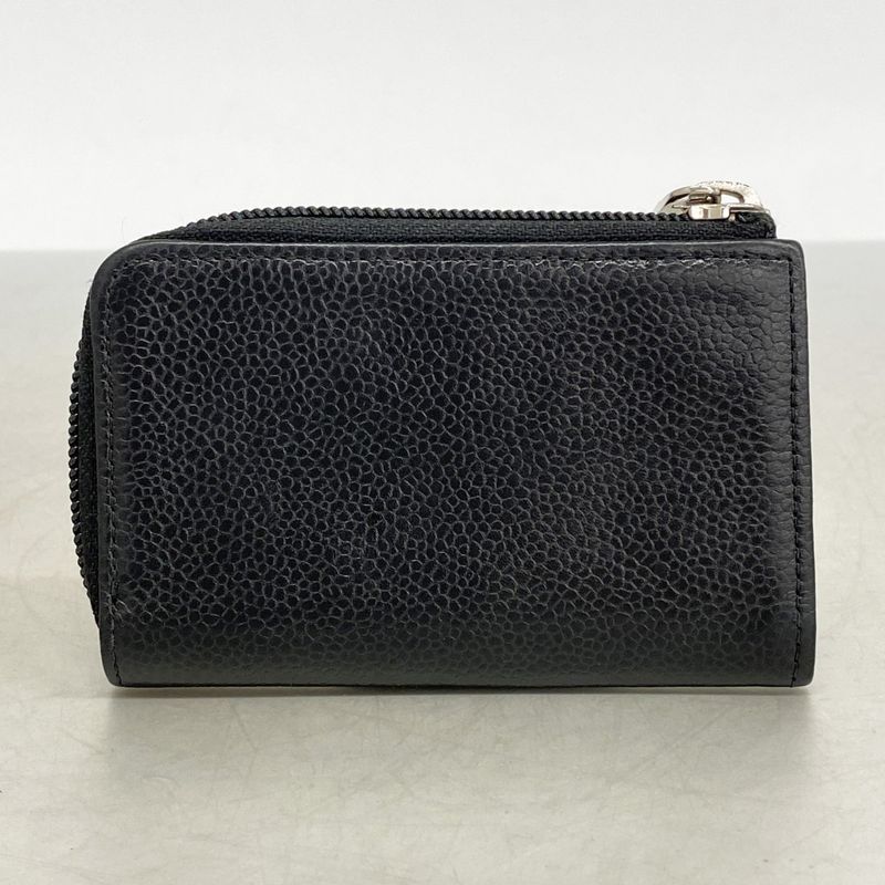 Chanel Coin Case Caviar Leather Black Silver