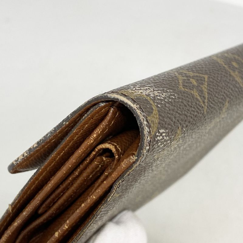 Louis Vuitton Trifold Wallet Monogram Porte Tresor Rue Tuy Papier Handbag