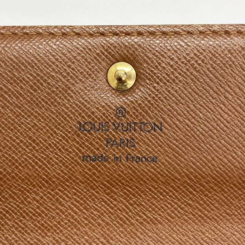 Louis Vuitton Trifold Wallet Monogram Porte Tresor Rue Tuy Papier Handbag