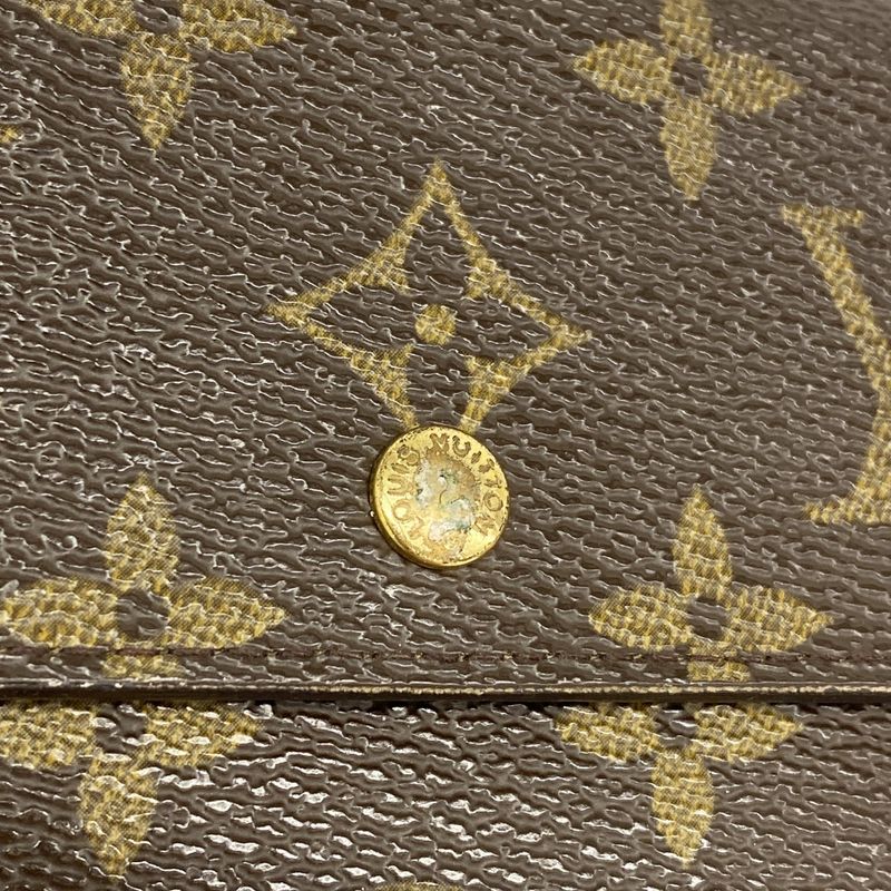Louis Vuitton Trifold Wallet Monogram Porte Tresor Rue Tuy Papier Handbag
