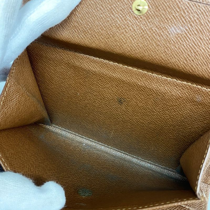 Louis Vuitton Trifold Wallet Monogram Porte Tresor Rue Tuy Papier Handbag