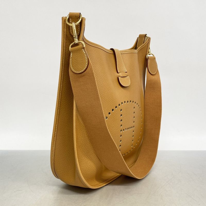 Hermes Shoulder Bag Evelyne Natural Gold