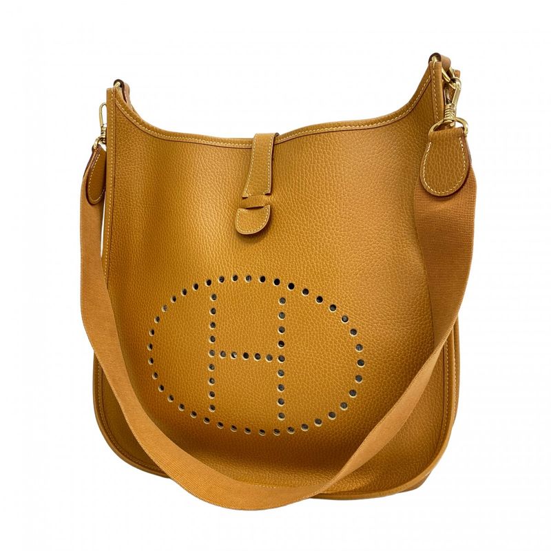 Hermes Shoulder Bag Evelyne Natural Gold