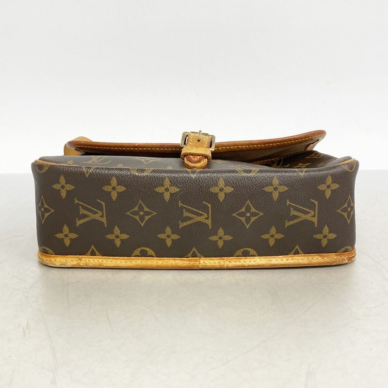 Louis Vuitton Shoulder Bag Monogram Sologne Brown