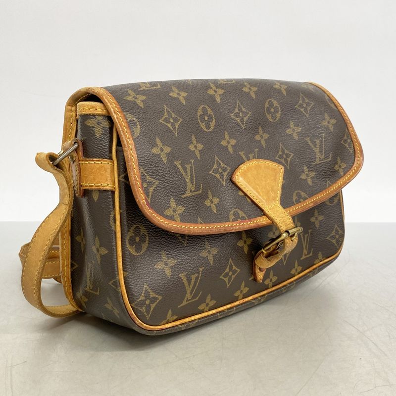 Louis Vuitton Shoulder Bag Monogram Sologne Brown