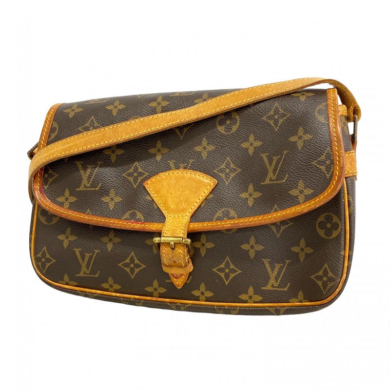 Louis Vuitton Shoulder Bag Monogram Sologne Brown