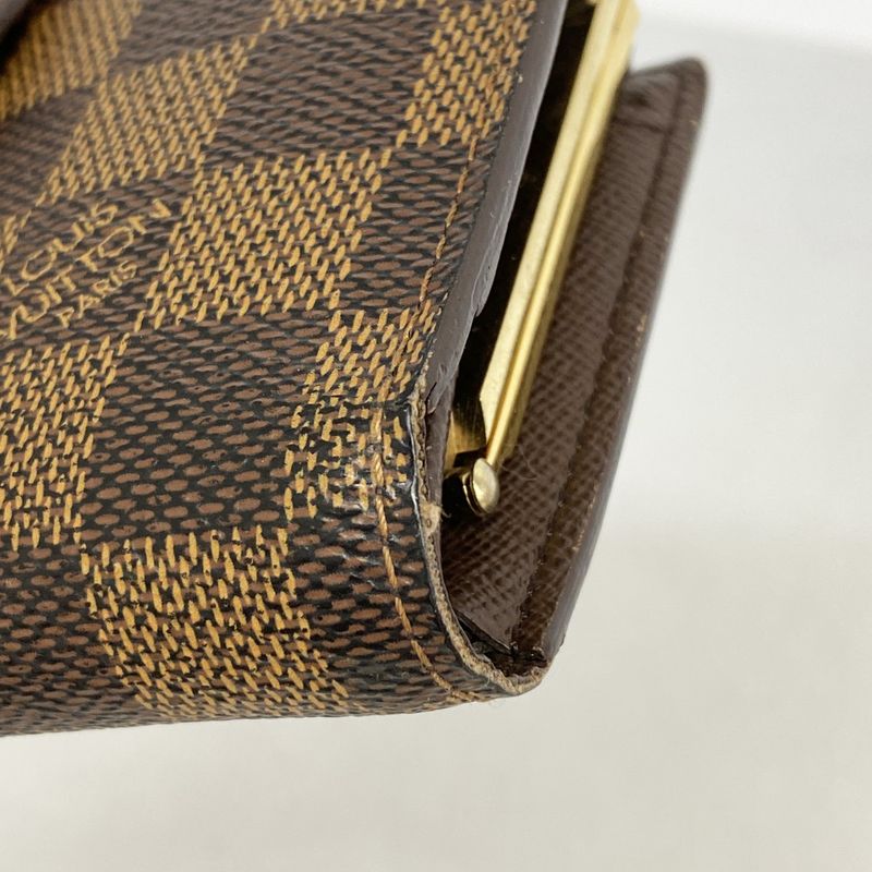 Louis Vuitton Wallet Damier Porte Monnaie Viennois Ebene Evene