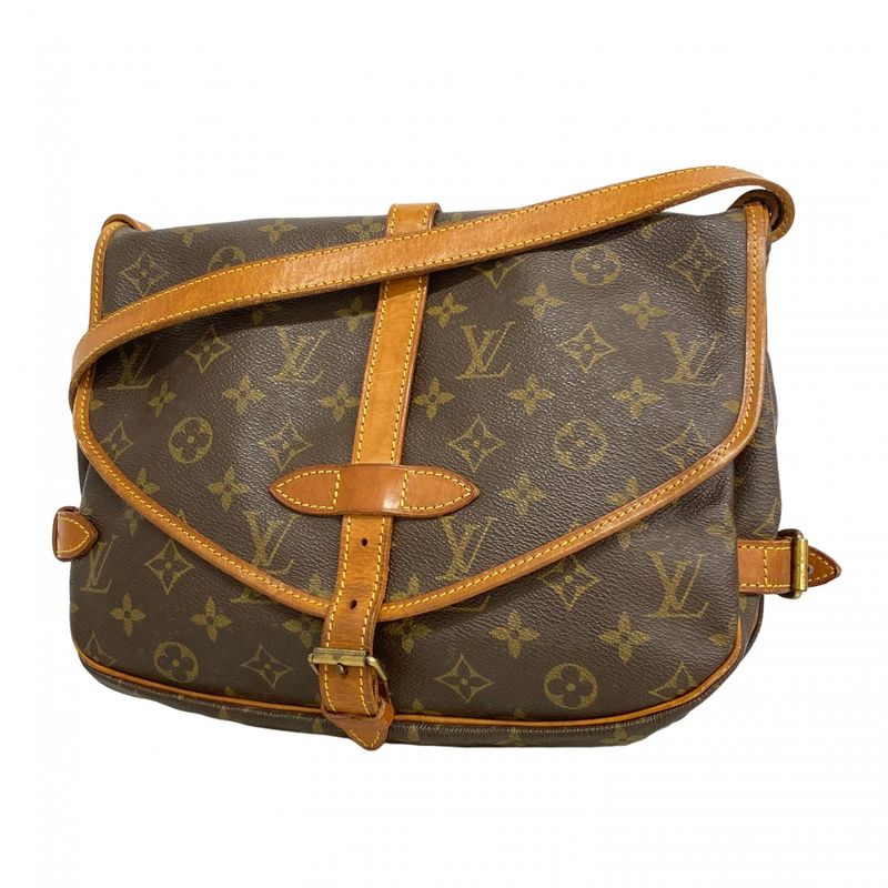 Louis Vuitton Shoulder Bag Monogram Saumur 30 Brown