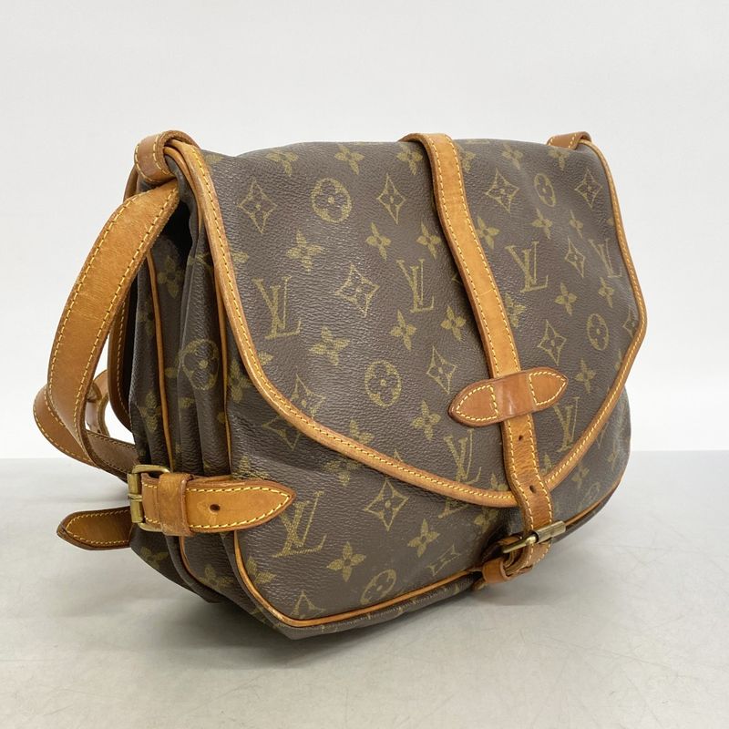 Louis Vuitton Shoulder Bag Monogram Saumur 30 Brown