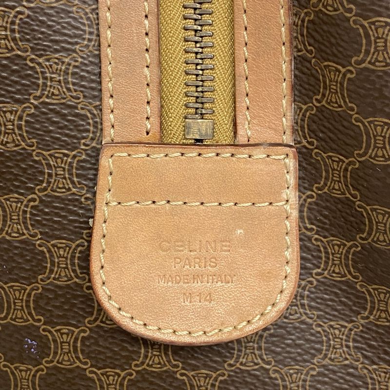 Celine Handbag Macadam Brown Gold