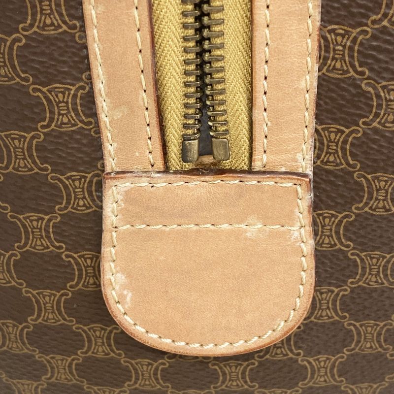 Celine Handbag Macadam Brown Gold