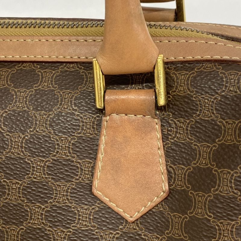 Celine Handbag Macadam Brown Gold