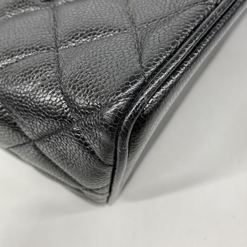 Chanel Tote Medallion Caviar Leather Black Gold