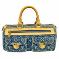 Louis Vuitton Handbag Monogram Denim Neo Speedy Blue