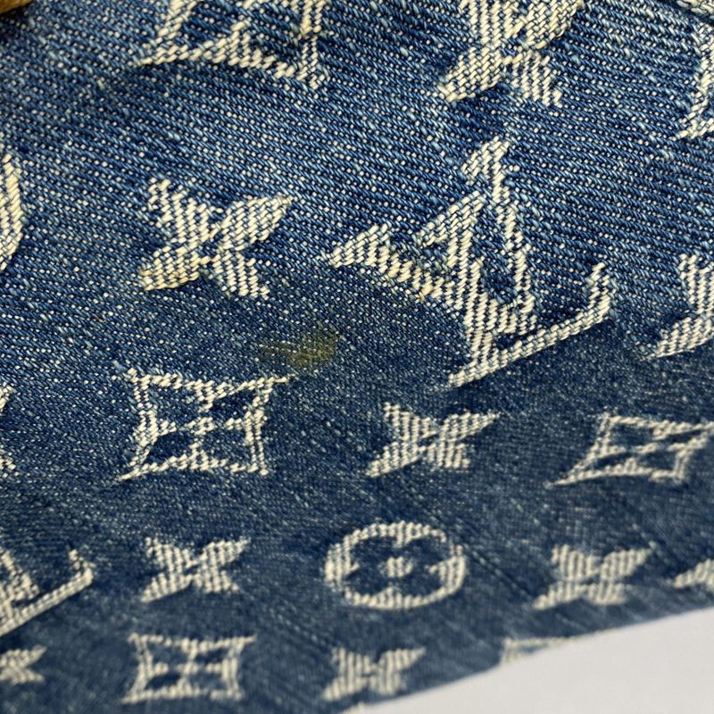Louis Vuitton Handbag Monogram Denim Neo Speedy Blue