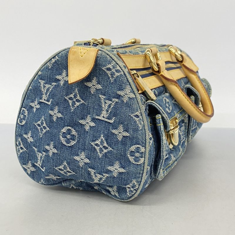 Louis Vuitton Handbag Monogram Denim Neo Speedy Blue