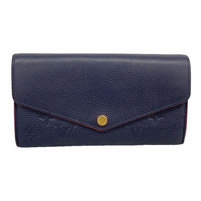 Louis Vuitton Wallet Monogram Empreinte Portefeuille Sarah Marine Nuit