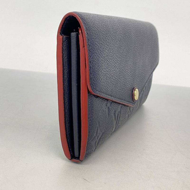 Louis Vuitton Wallet Monogram Empreinte Portefeuille Sarah Marine Nuit