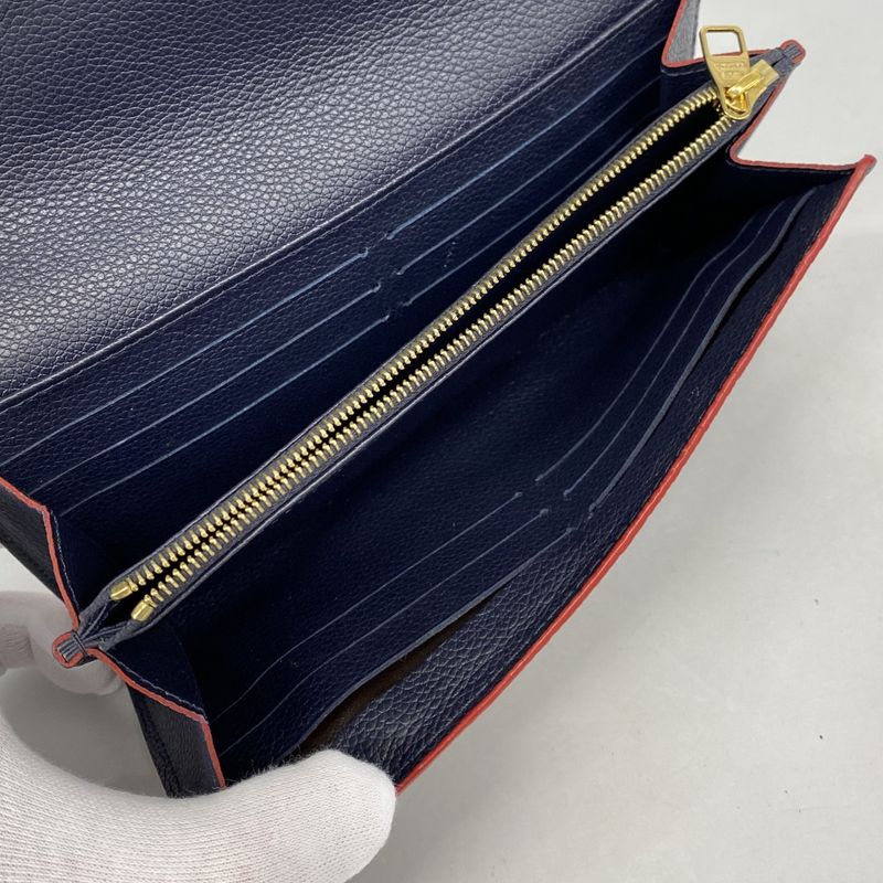 Louis Vuitton Wallet Monogram Empreinte Portefeuille Sarah Marine Nuit