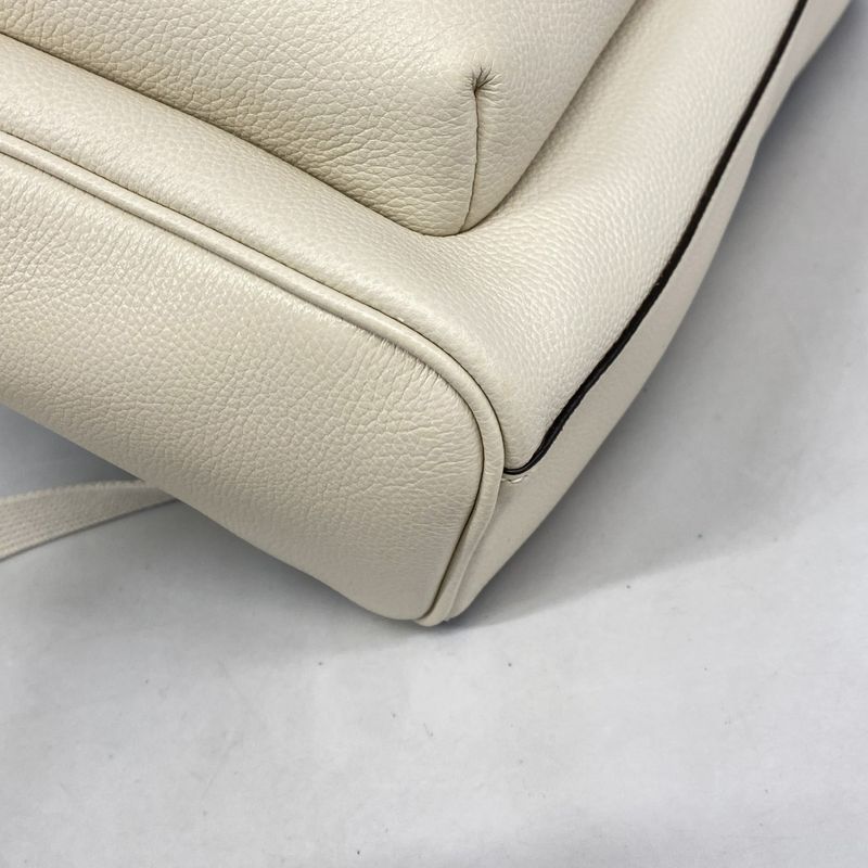 Gucci Backpack Leather Ivory Gold