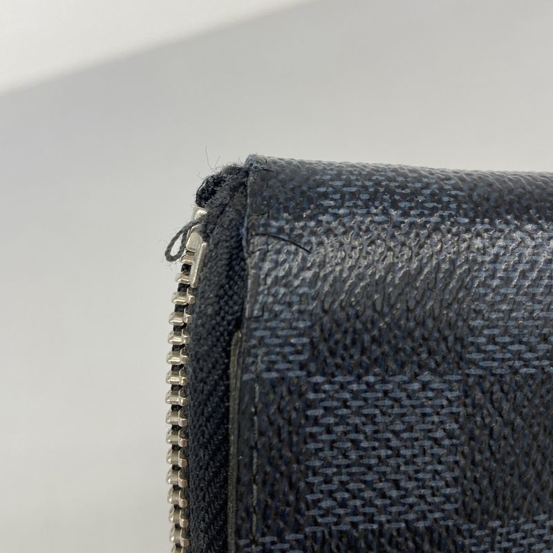 Louis Vuitton Wallet Damier Cobalt Zippy Vertical Black
