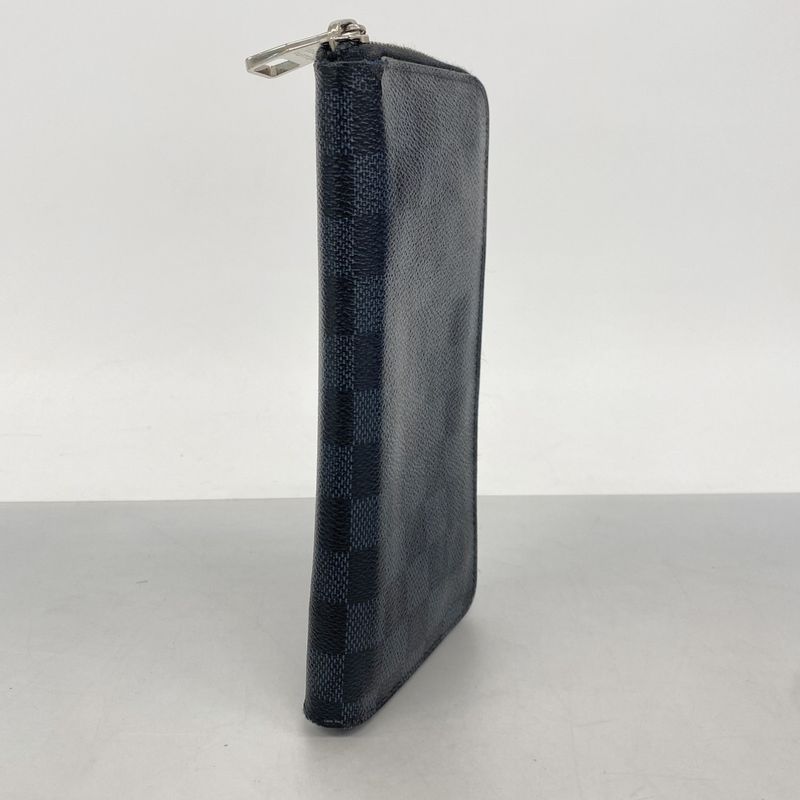 Louis Vuitton Wallet Damier Cobalt Zippy Vertical Black