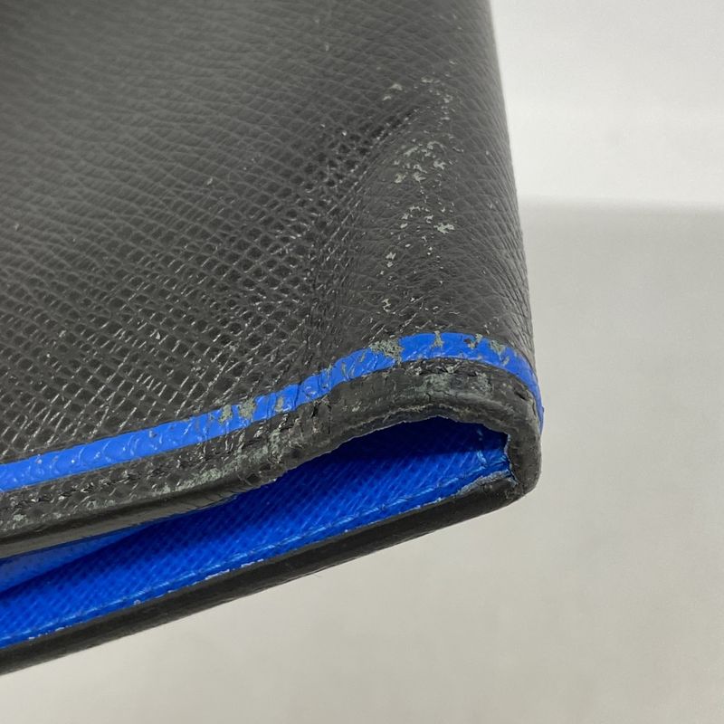 Louis Vuitton Wallet Taiga Portefeuille Brother Black Blue