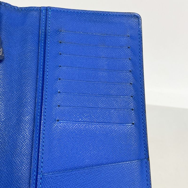 Louis Vuitton Wallet Taiga Portefeuille Brother Black Blue