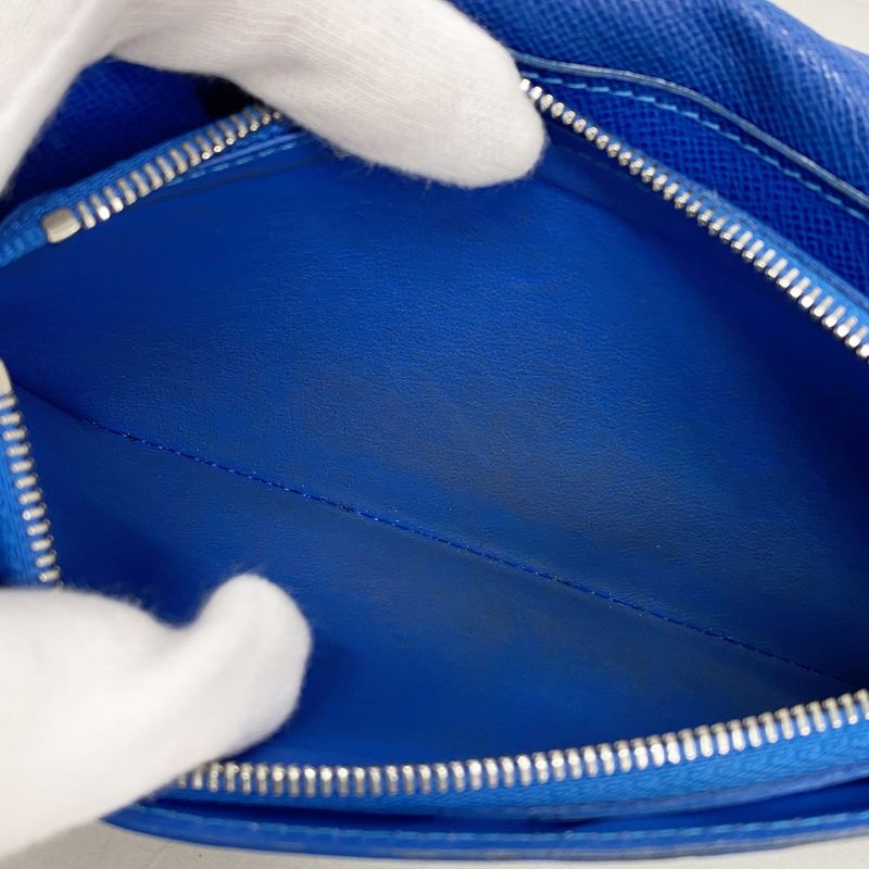 Louis Vuitton Wallet Taiga Portefeuille Brother Black Blue