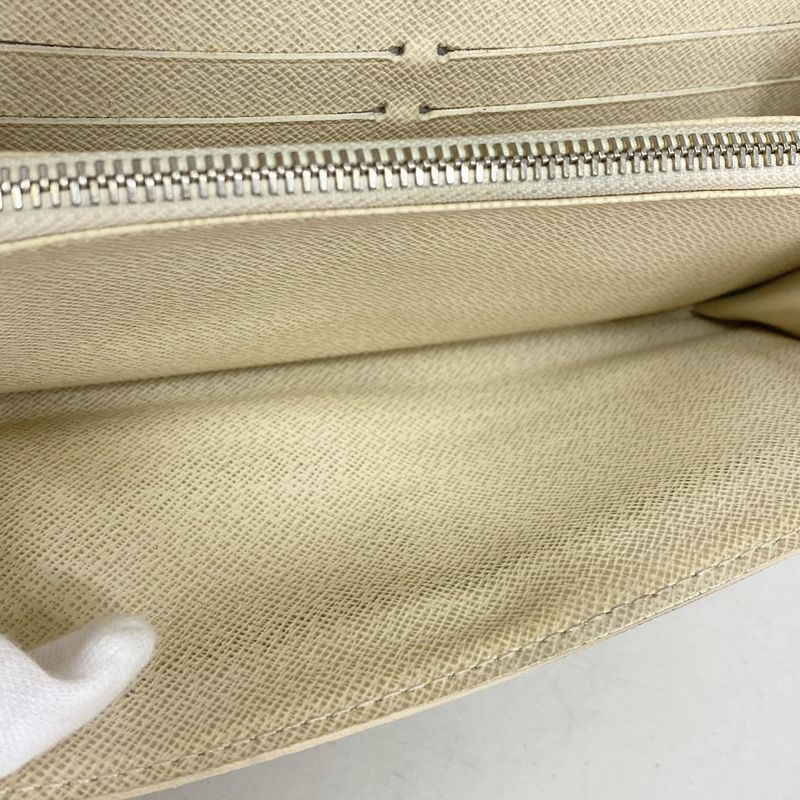 Louis Vuitton Wallet Damier Azur Portefeuille Sarah White