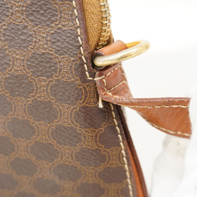 Celine Handbag Macadam Brown Gold