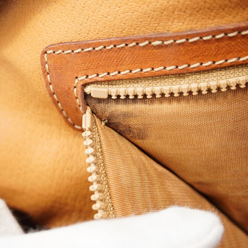 Celine Handbag Macadam Brown Gold