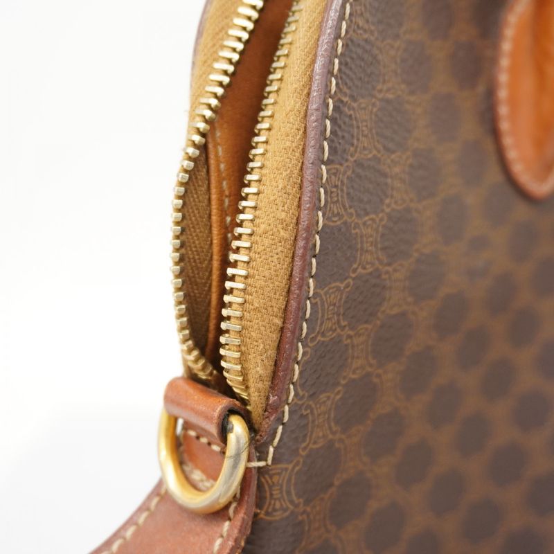 Celine Handbag Macadam Brown Gold