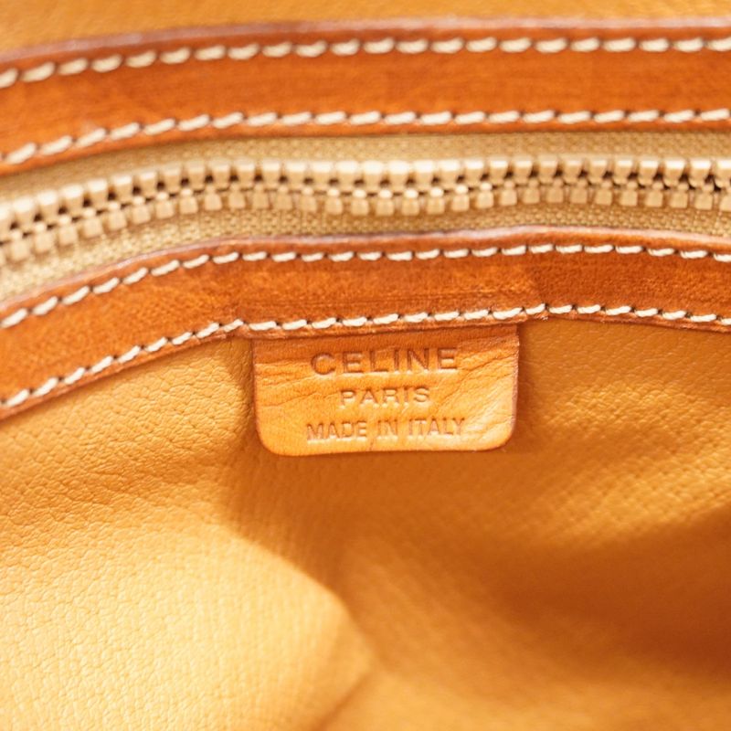 Celine Handbag Macadam Brown Gold