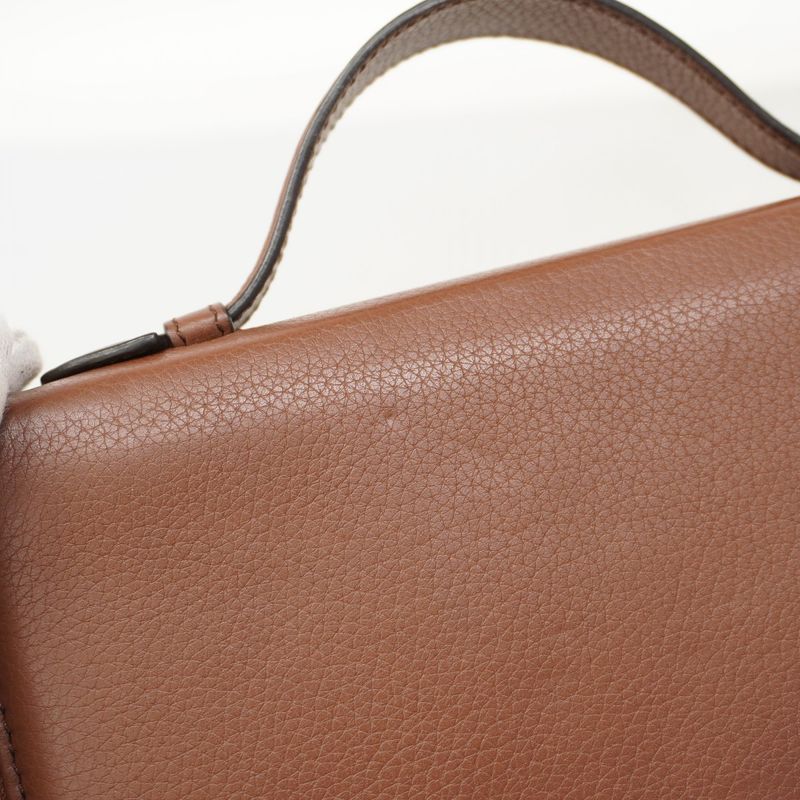 Gucci Wallet Interlocking Leather Brown Gold