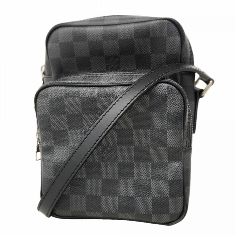 Louis Vuitton Shoulder Bag Damier Graphite Rem Black