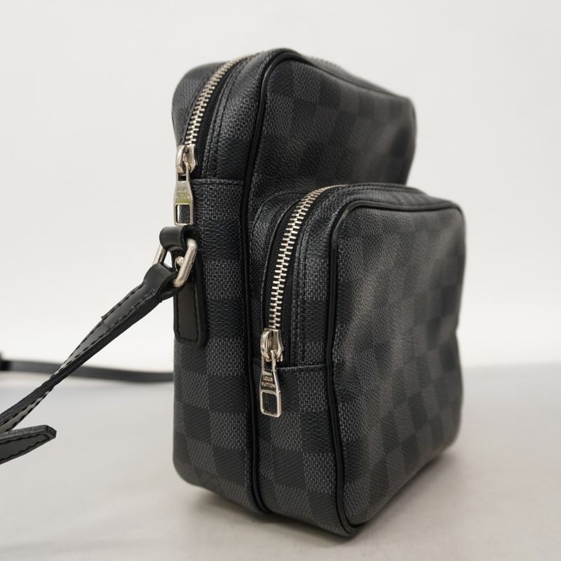 Louis Vuitton Shoulder Bag Damier Graphite Rem Black