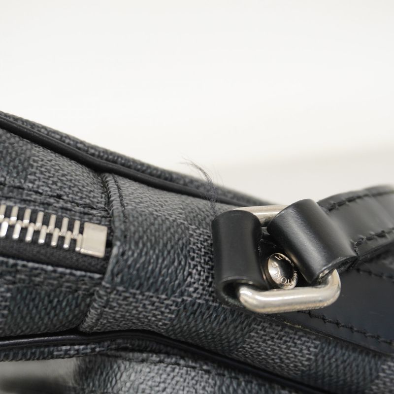 Louis Vuitton Shoulder Bag Damier Graphite Rem Black