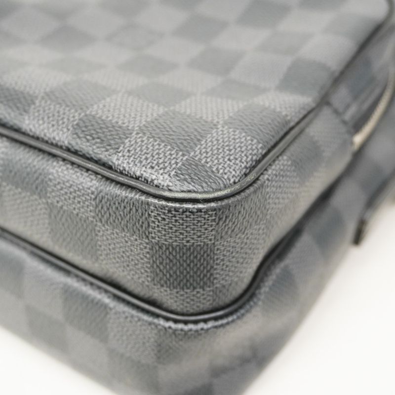Louis Vuitton Shoulder Bag Damier Graphite Rem Black