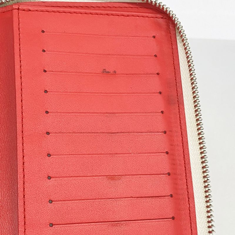 Louis Vuitton Wallet Damier Spray Zippy Vertical White Men's