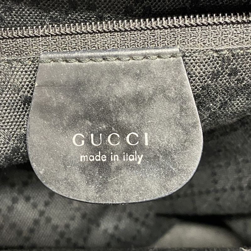 Gucci Handbag Nylon Black Silver 2-Way Bag