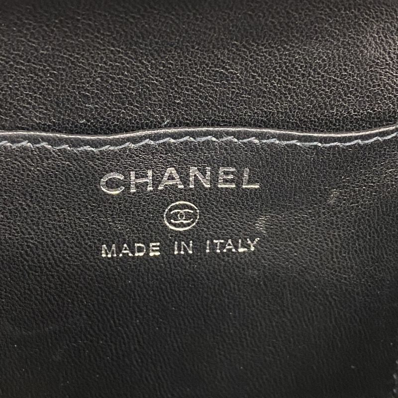 Chanel Clutch Choco Bar Plastic Black Silver