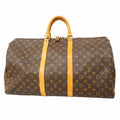 Louis Vuitton Boston Bag Monogram Keepall 55 Brown