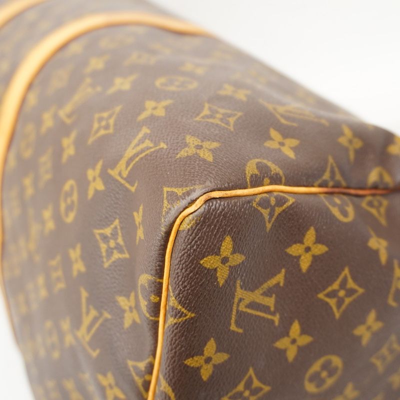Louis Vuitton Boston Bag Monogram Keepall 55 Brown