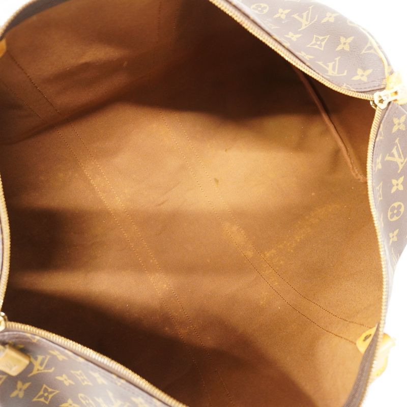 Louis Vuitton Boston Bag Monogram Keepall 55 Brown