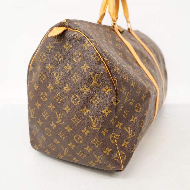 Louis Vuitton Boston Bag Monogram Keepall 55 Brown