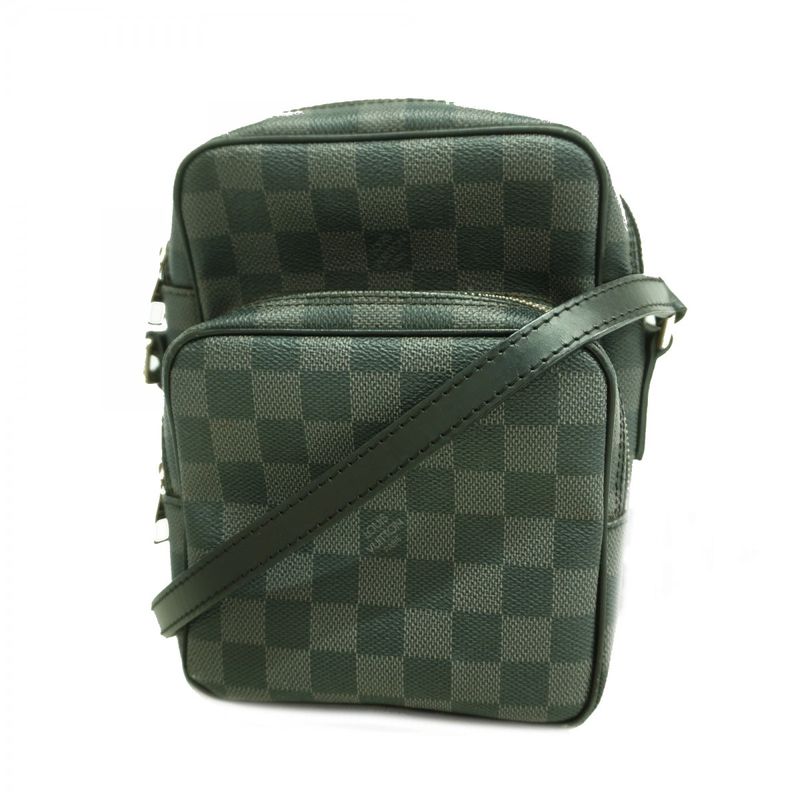 Louis Vuitton Shoulder Bag Damier Graphite Rem Black Gray